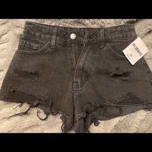 Forever 21 black jeans shorts